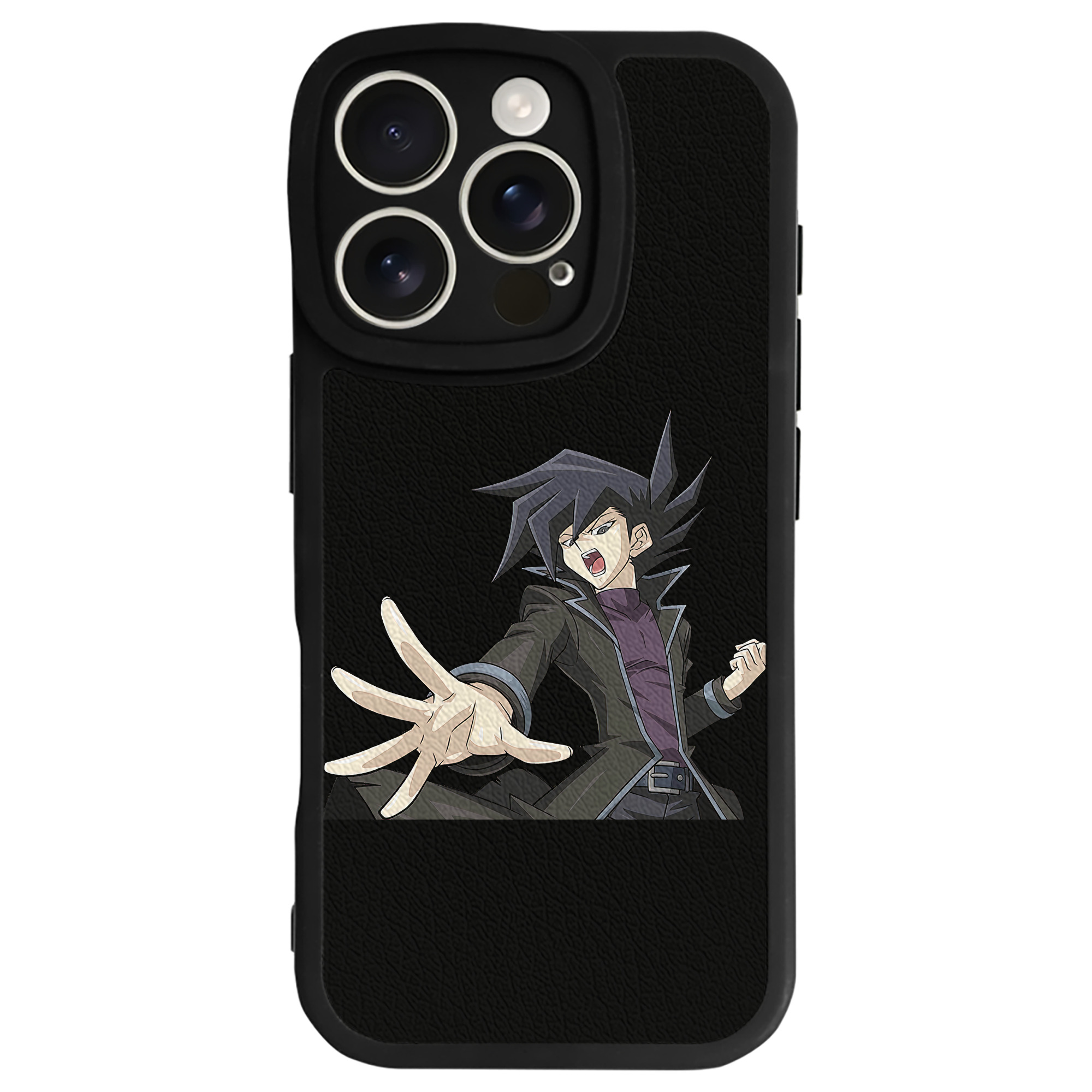 （画像用） 遊☆戯☆王 Yu-Gi-Oh! 【iPhone 16シリーズ対応】シリコンスマホケース（レザー調） 材質：シリコン